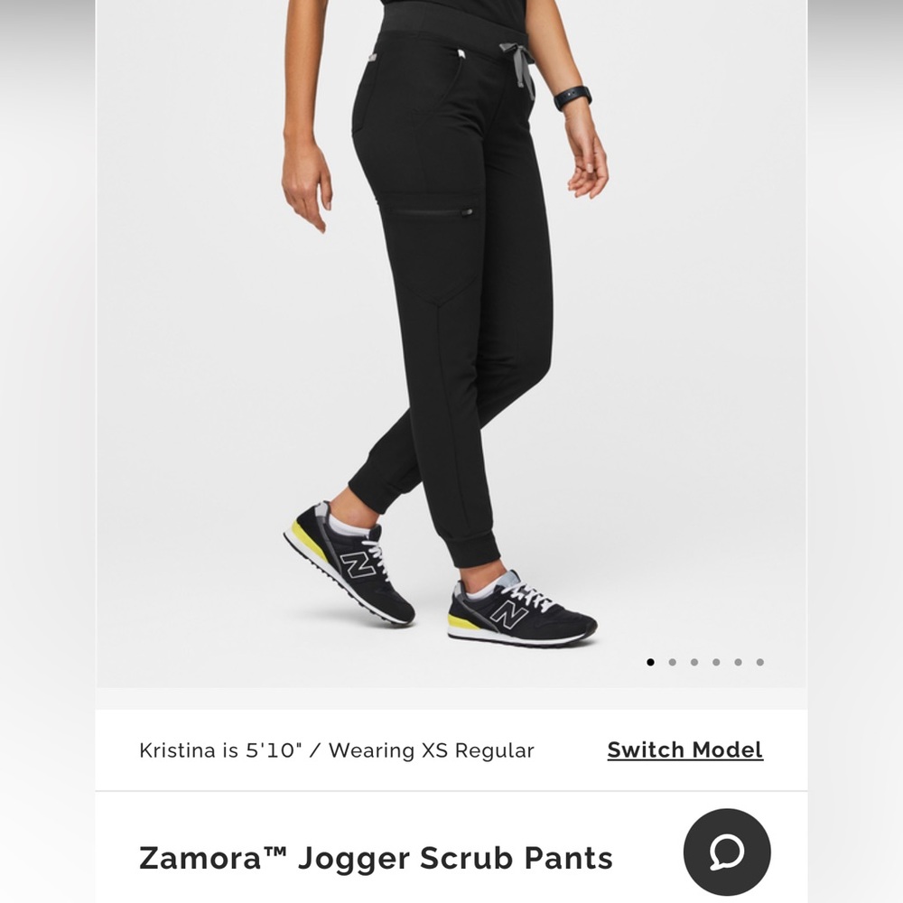 Like New Black Figs jogger scrub pants. Size XS